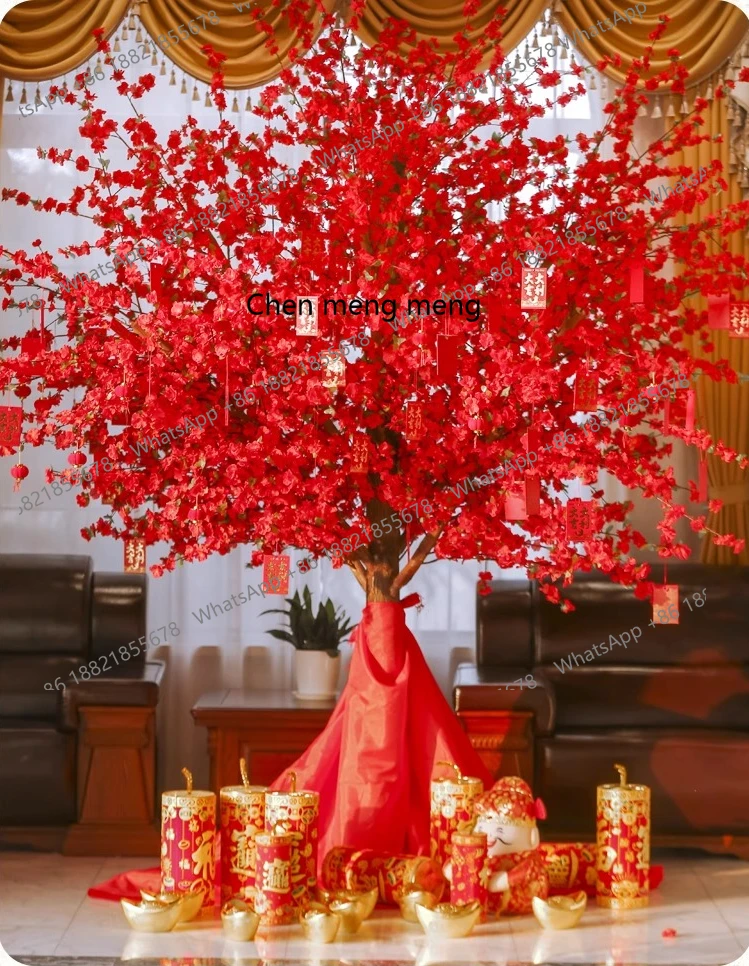 

Simulation, large interior decoration, wishing tree wedding landscaping plum blossom tree
