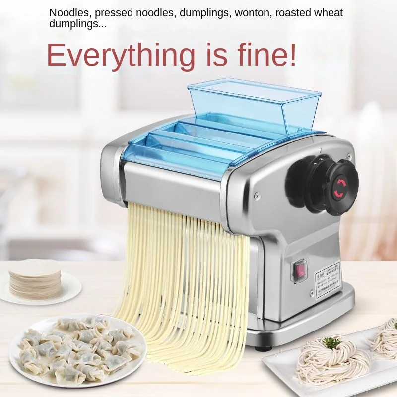 Electric Noodle Making Machine Stainless Steel Pasta Maker Cutting Slicer Noodle Pressing Machine Dough Cutter