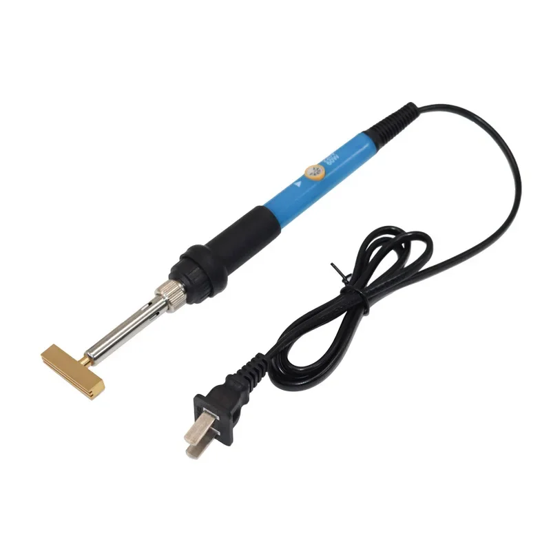 New 60W T-shaped Soldering Iron Tips Solder Tip with Free Hot Press Rubber Strip for LCD Screen Flex Cable Repair