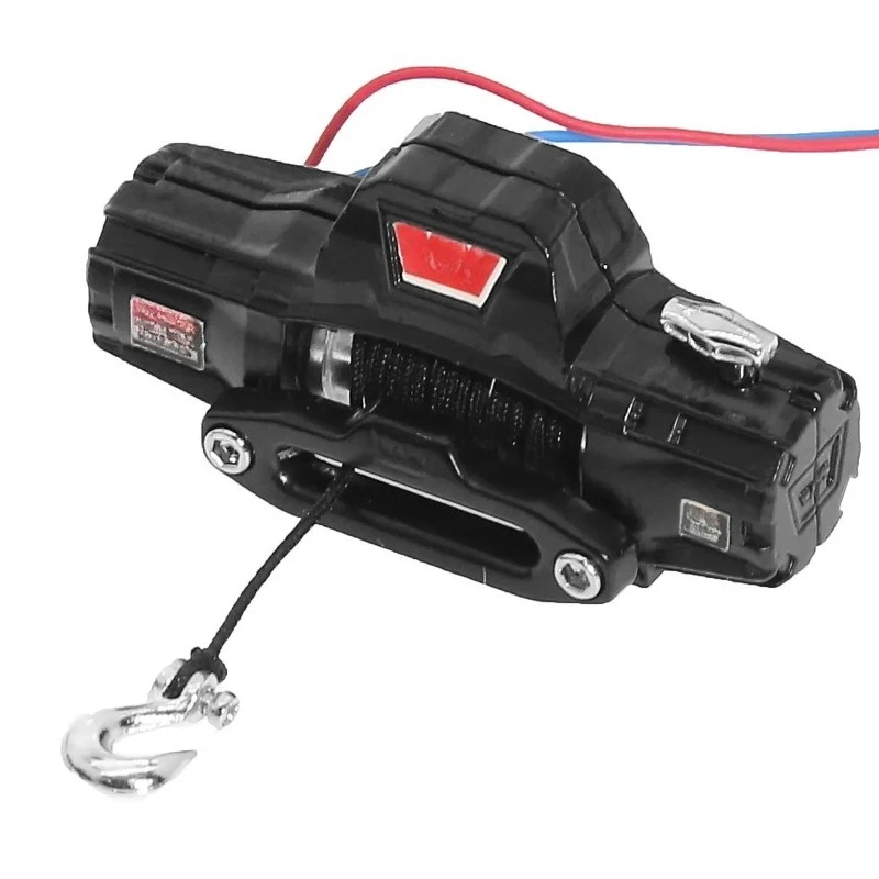 Metal Electric Remote Winch 1/18 1/24 RC Crawler Vehicle Upgrade Replacement Spare Accessory