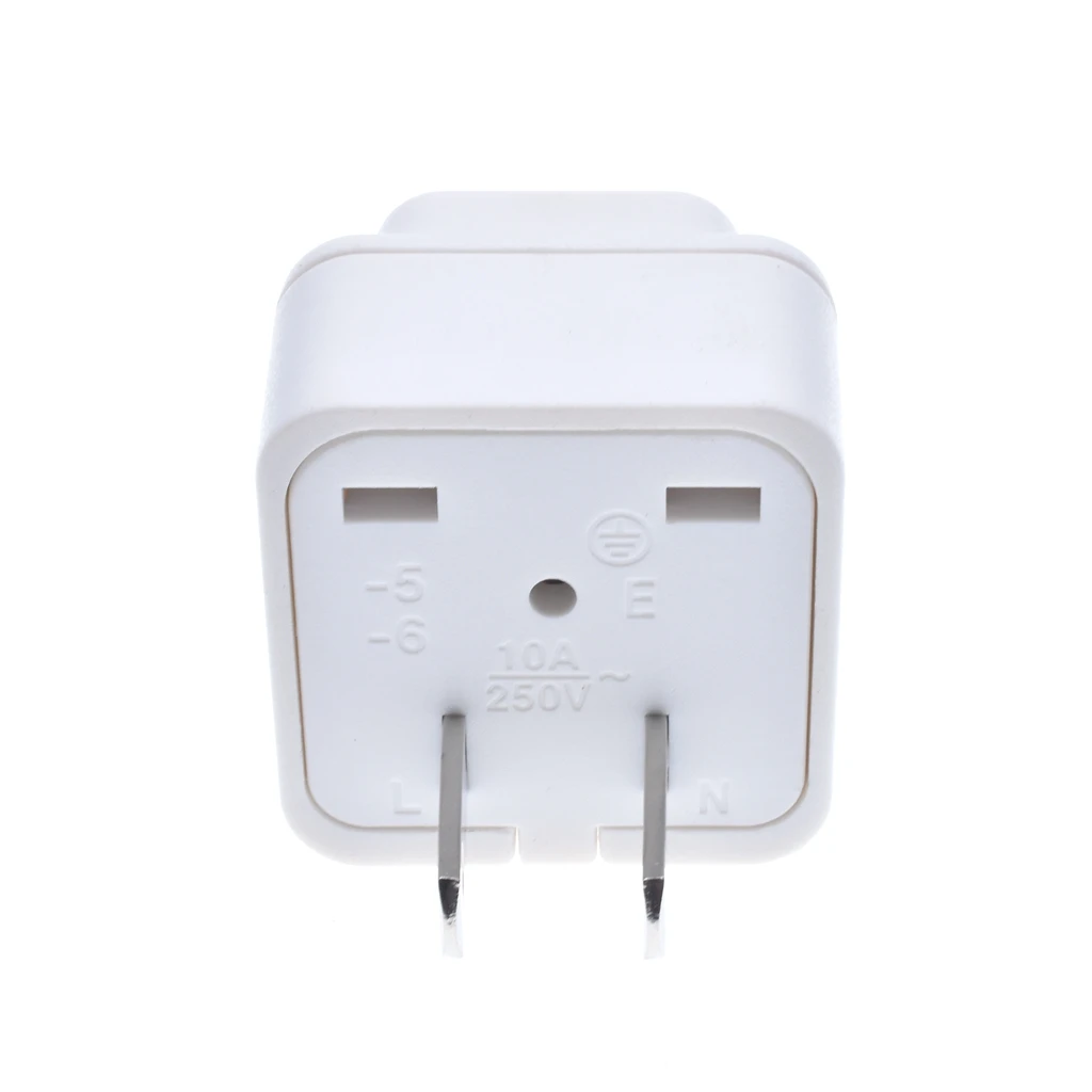 Multi-type Conversion Socket To US 2 Flat Parallel Pins Power Converter 10A,Japan Philippines Thailand Travel Adapter Home Plug