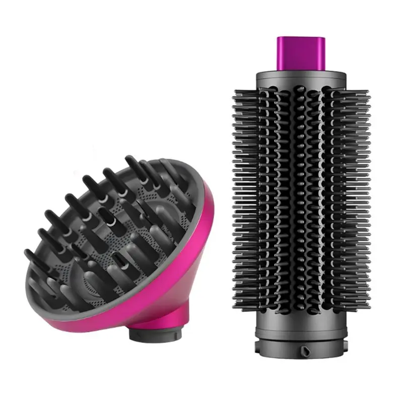 

YCOC-Volumizing Round Brush Diffuser Nozzle Attachment For Dyson Airwrap HS01 HS05 HS08 For Straight Wavy Curly Hair