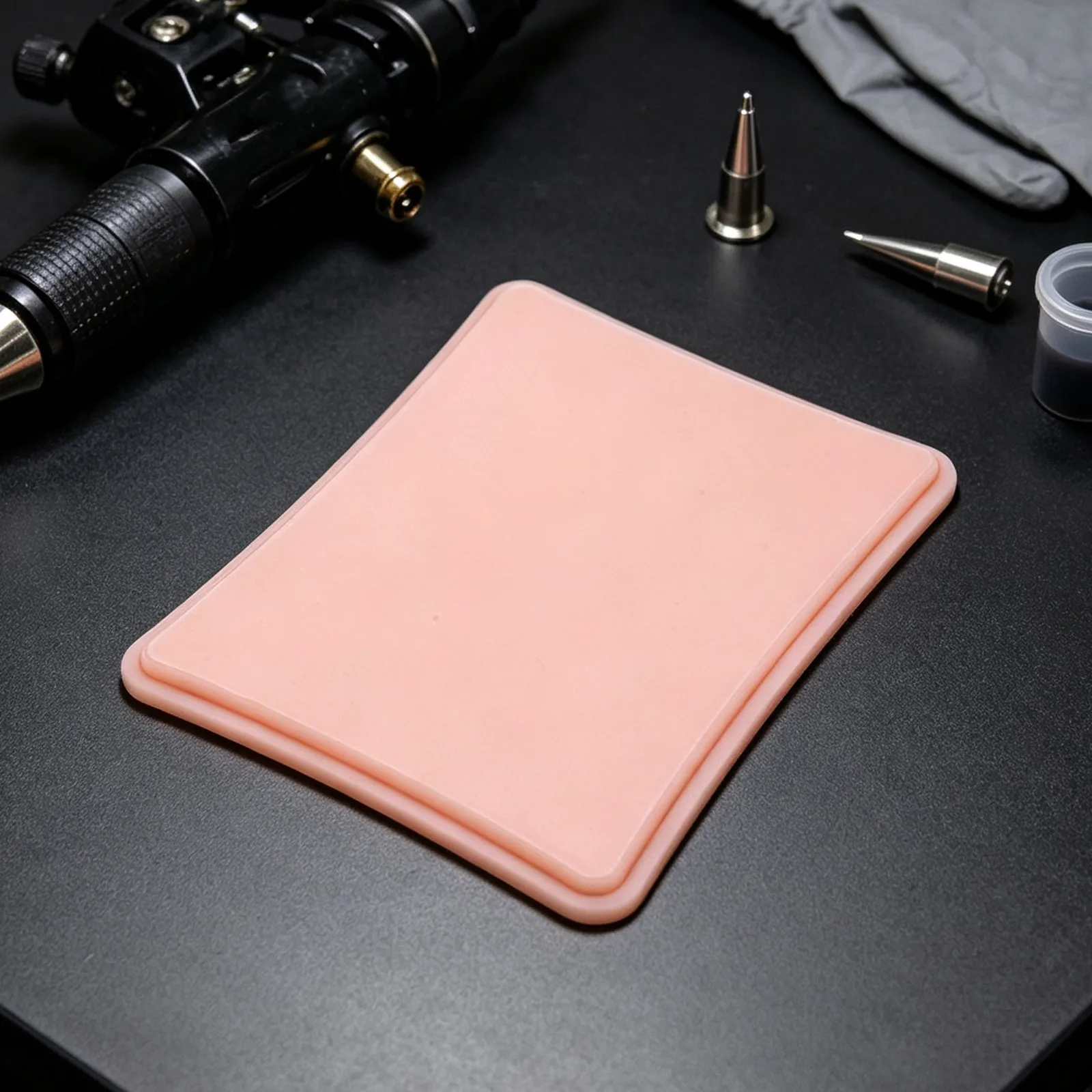 Silicone Tattoo Practice Skin 7Mm Thick Double Sided Pad 7x5 Inch Realistic Fake Skin for Tattoo Stencil Microblading Training