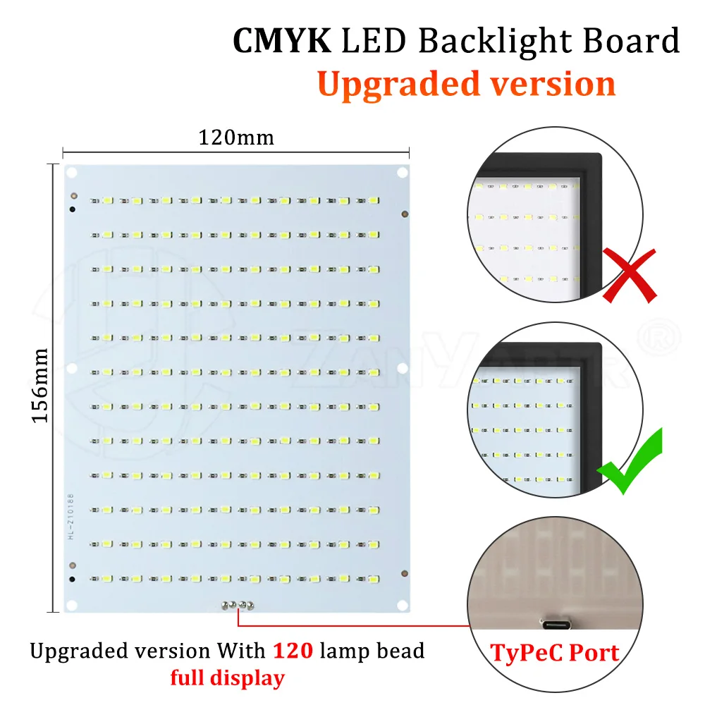 

CMYK LED Backlight Board For Bambu Lab Lithophane Led Panel 3D Printer Lithophane Photo DIY PLA Basic CMYK Lithophane Bundle