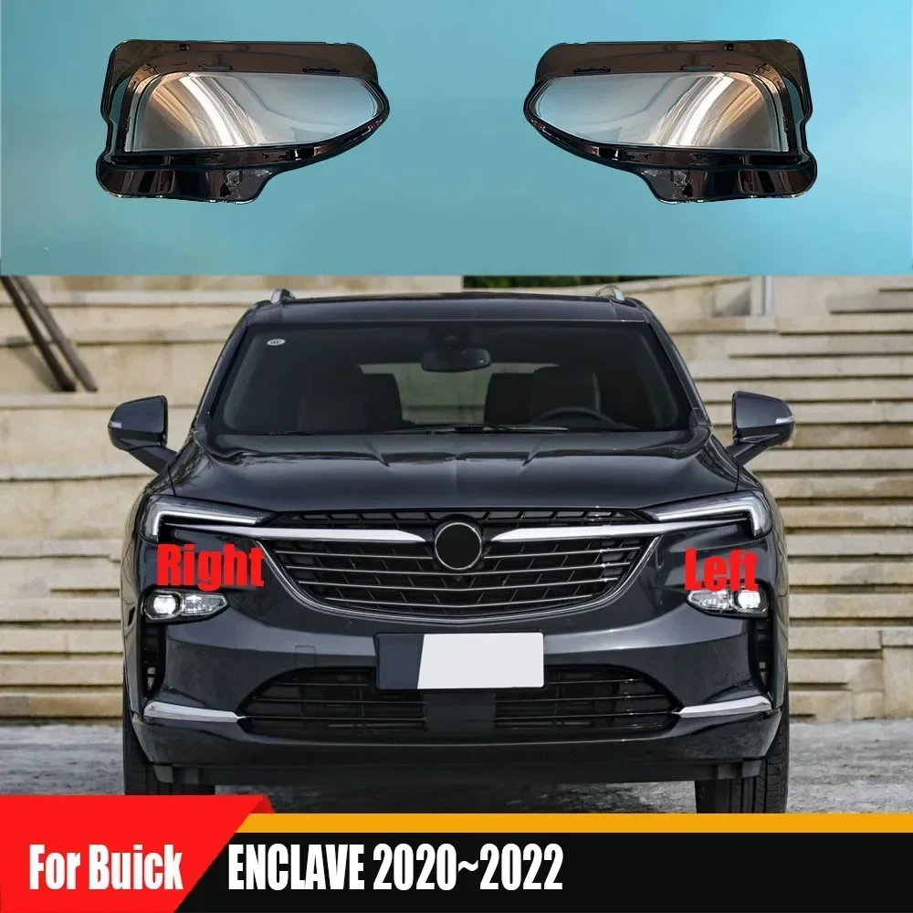 For Buick ENCLAVE 2020 2021 2022 Transparent Headlight Cover Headlamp Shell Clear Lens Plexiglass Replace Original Lampshade