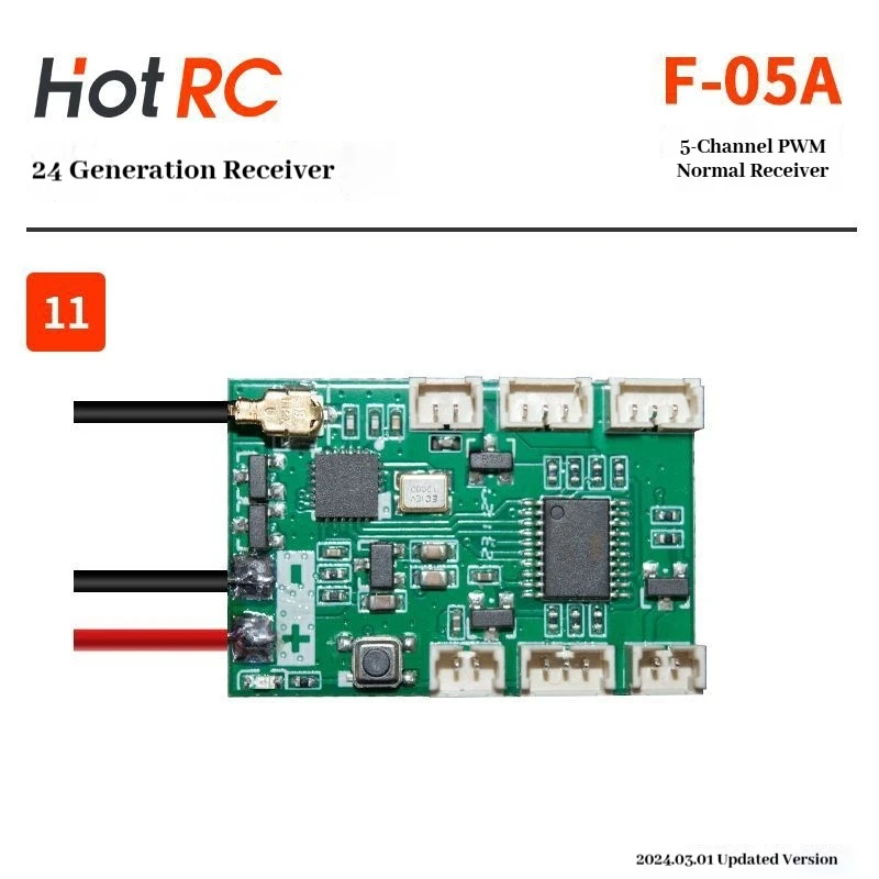 HOTRC F-04A F-05A F-06A F-08A استقبال ل RC سيارة قارب نموذج طائرة متوافق مع نظام راديو التحكم عن بعد HT-6A #6