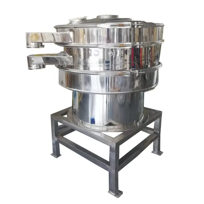 Customized 3D Rotary Vibrating Sieve Machine with WoLong Motor High Capacity Stainless Steel Flour Separator