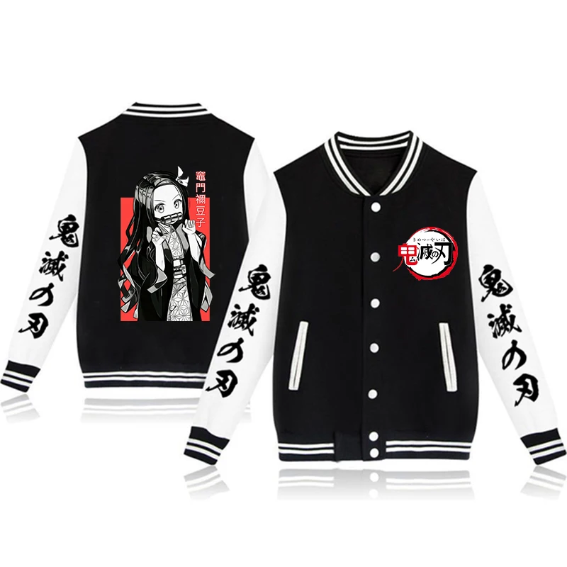 

Y2k Manga Demon Slayer Hoodie Kimetsu No Yaiba Sweatshirt Rengoku Anim Uzui Tanjiro Inosuke Zenitsu Nezuko Baseball Jackets Coat