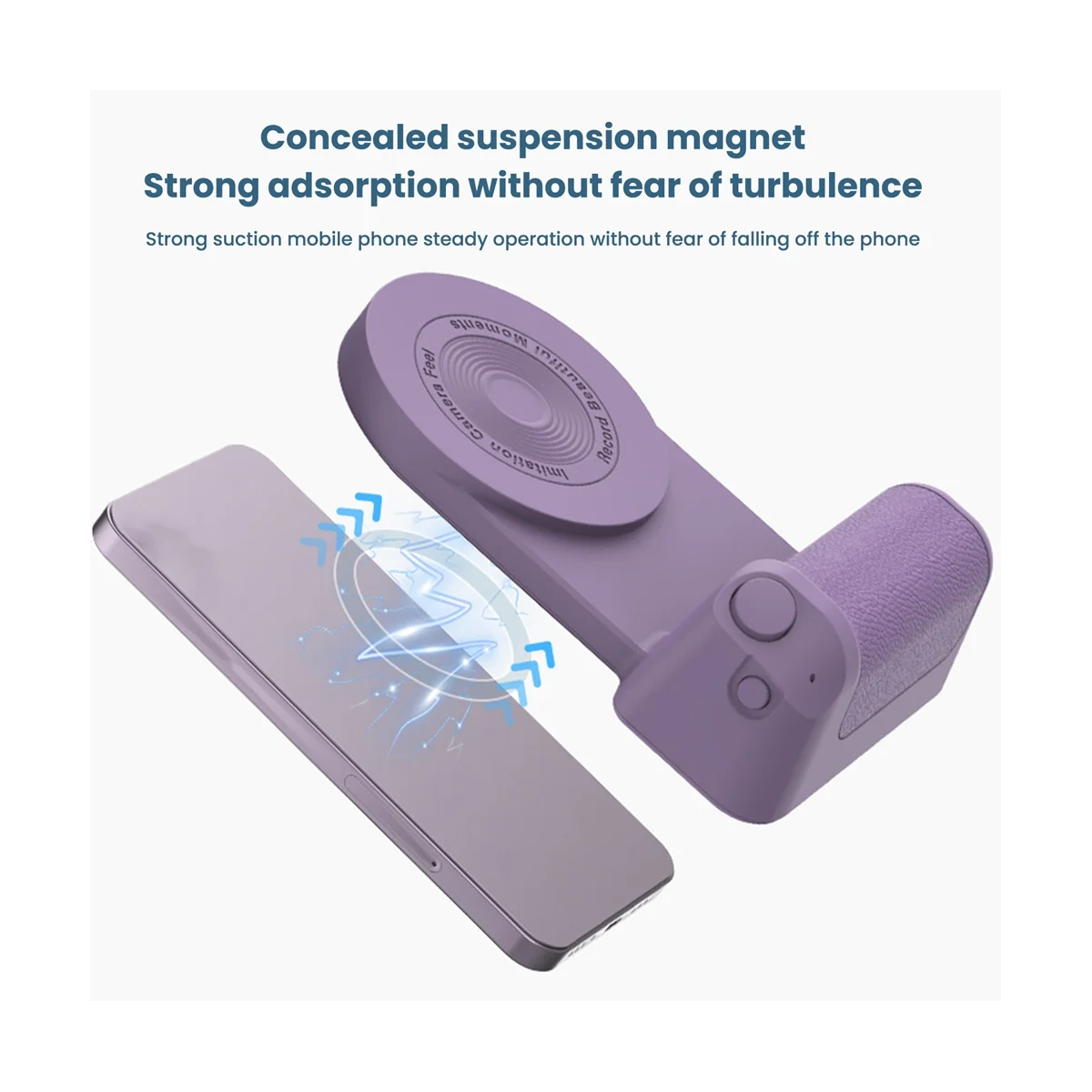 Perangkat Selfie Kamera Magnetik Menangani Braket Foto Ponsel Bluetooth Cerdas