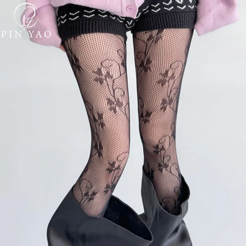 

Women Open Toe Fishnet Stockings Reinforced Toe Diamond Mesh Tights with Lace Trim Sexy European American Style Black Pantyhose