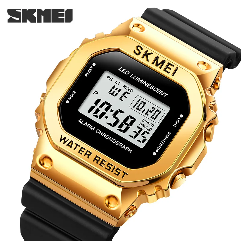 SKMEI Men Luxury Outdoor Sport Watch Led Light Shockproof Digital Watches Fashion Brand Men's Wristwatch Calendar Alarm Clock