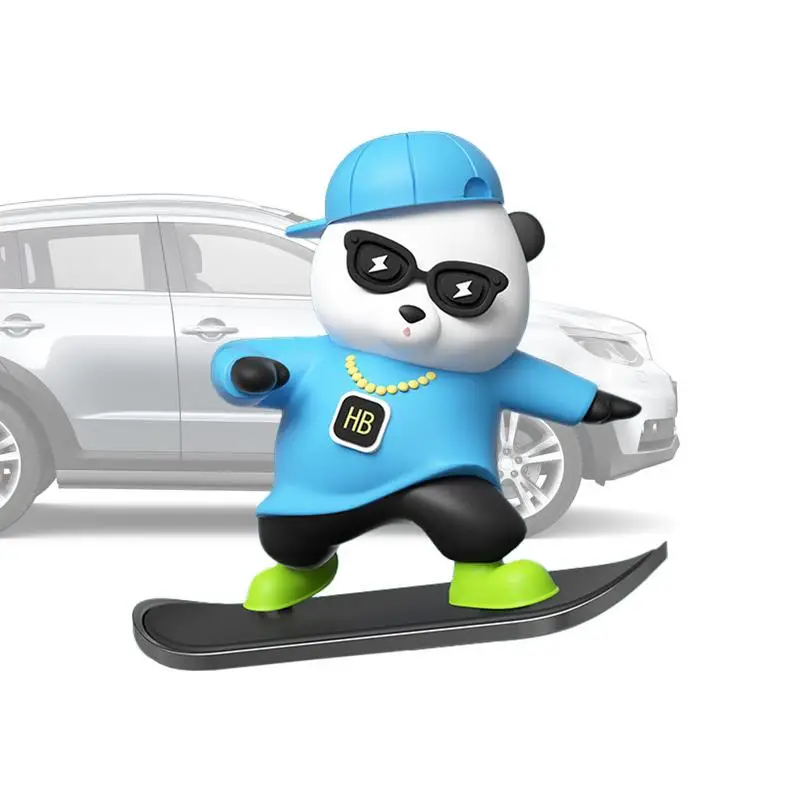 

Car Dashboard Ornament Bear Skateboard Car Decoration Ornament Interior Car Decor Creative Auto Interior Decor Car Dashboard