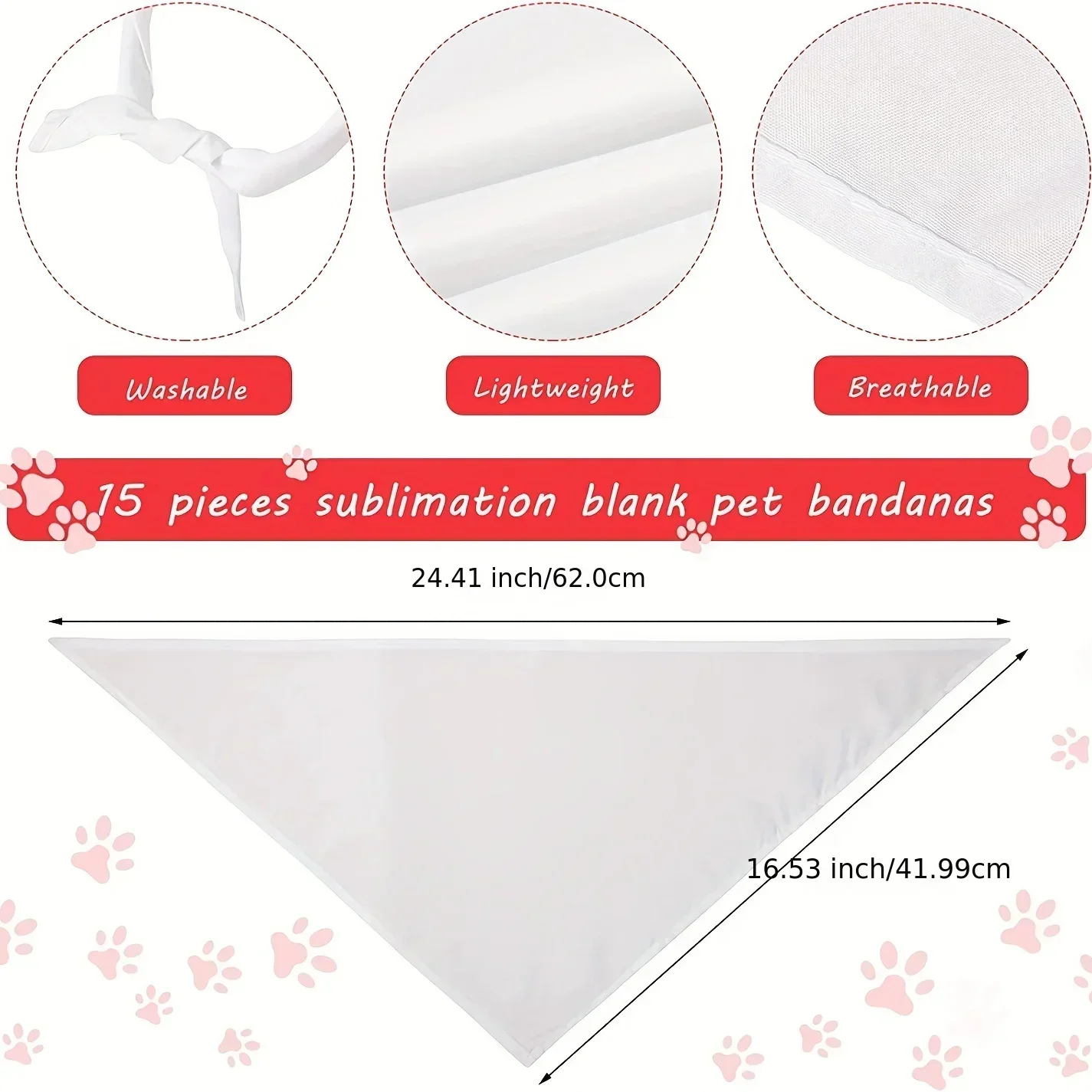 Bandane per cani bianche in po - Bandana Blank White recensione e prezzo