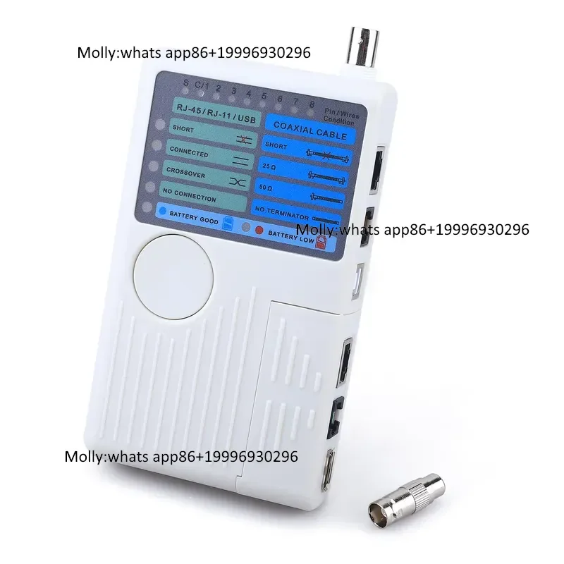 Network Cable Tester 4 in 1 RJ11 RJ45 USB BNC for Cables Wire Tracker Detector Remote Cable Tester