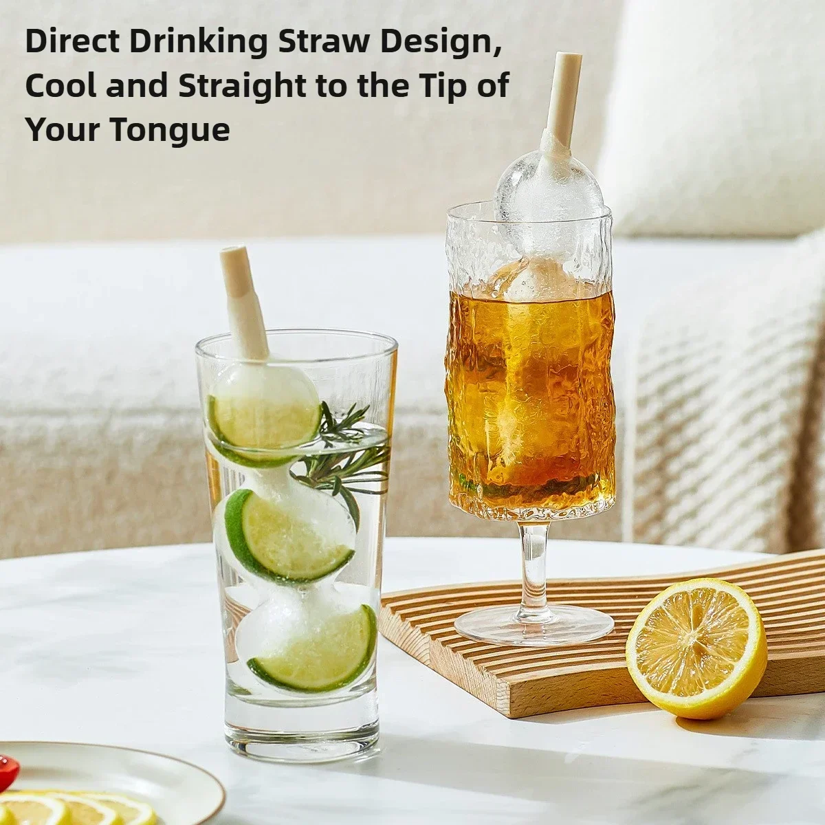 

D5 Reusable Silicone Ice Popsicle Molds with Straw Homemade Ice Cream Maker Kit for Kids DIY Frozen Treats Summer Snacks Dessert