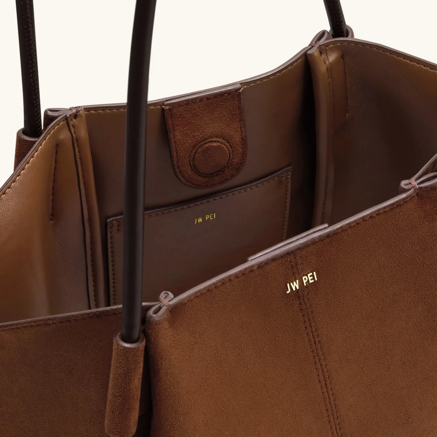 2026 New Large Capacity JW PEI Women's Handbag Nala Suede Shoulder