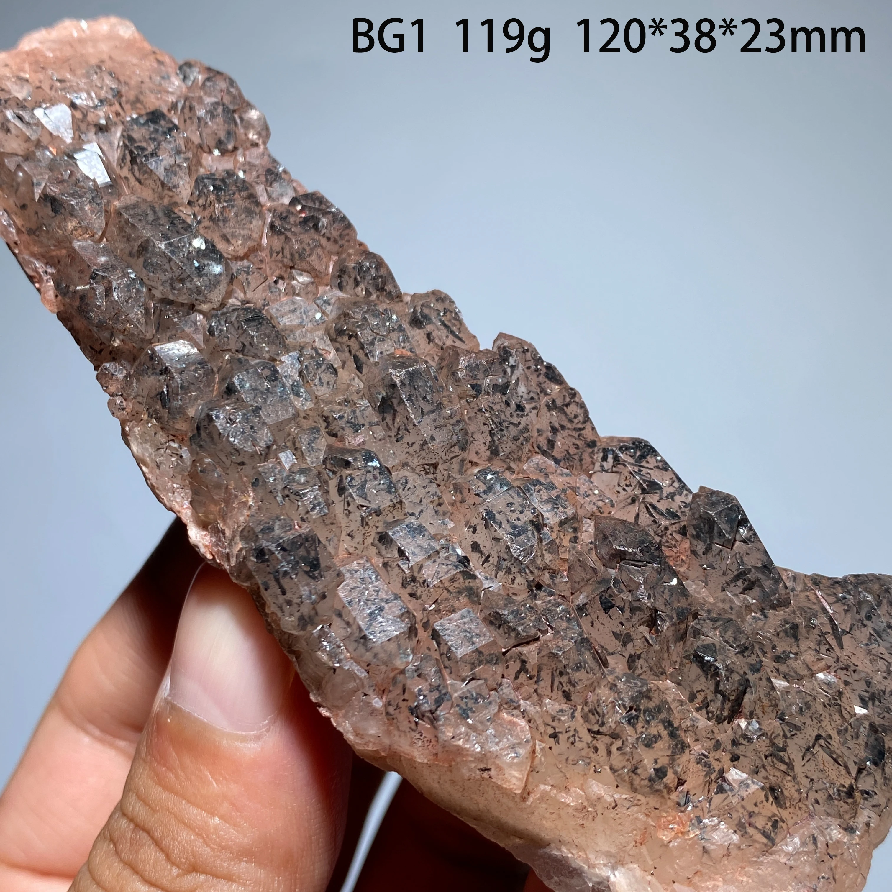 Natural Brazilian Skeletal Quartz Raw Crystal Mineral Specimen Reiki Healing Stone Home Desktop Ornament Collectible Gift