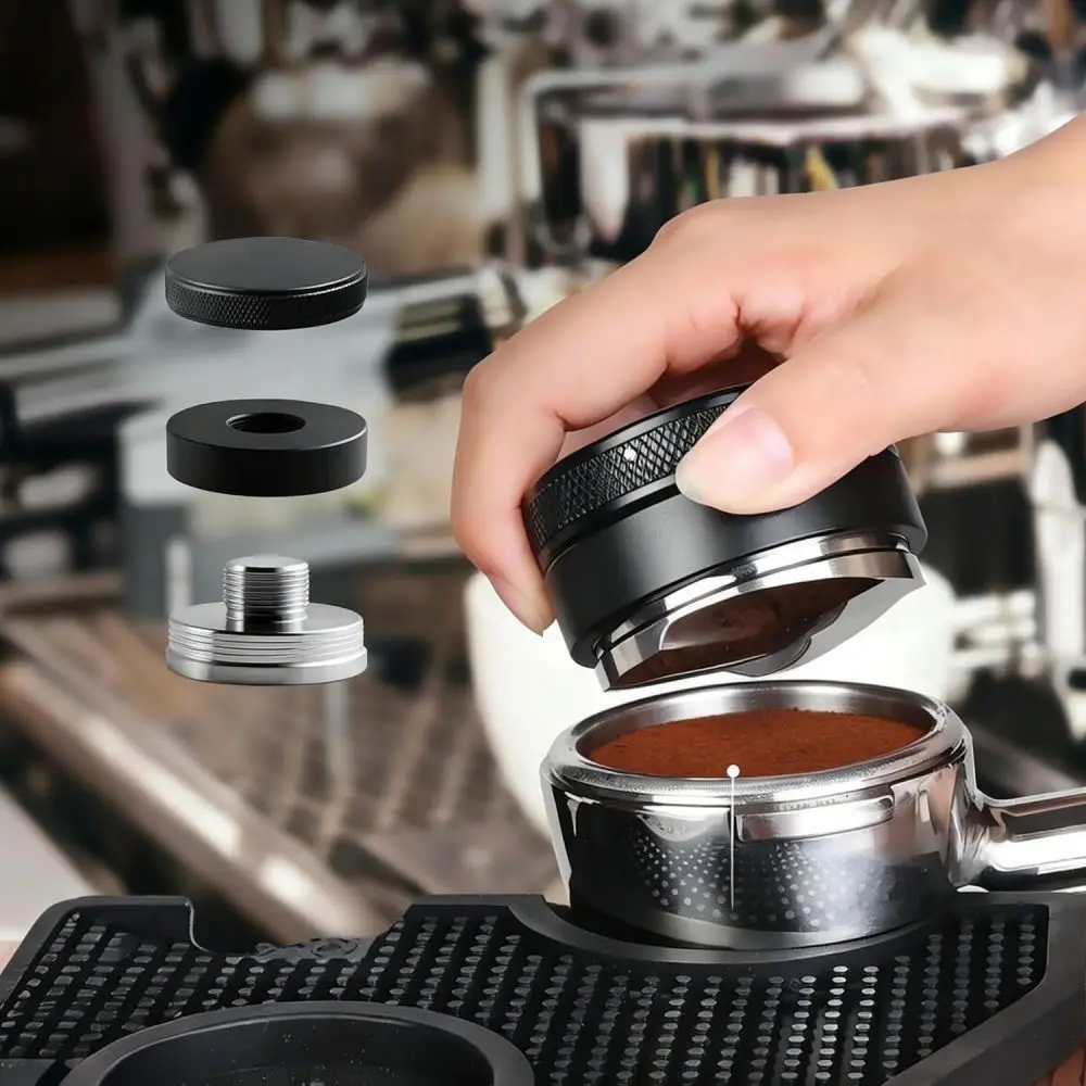 Premium Espresso Tool Kit Sapele Wood Organizer Distributor Spring Tamper Needle WDT Tool Dosing Ring Coffee Barista Accessories