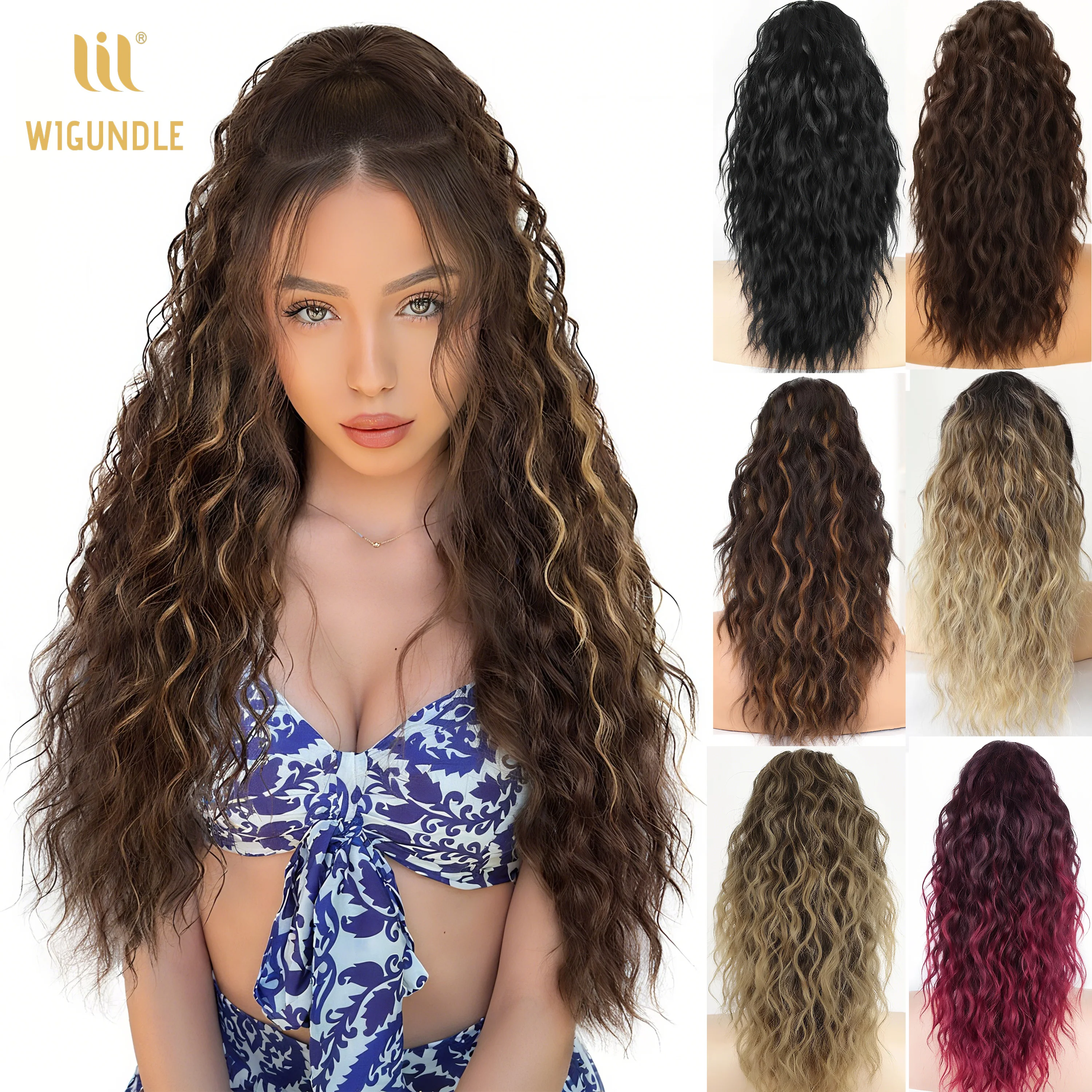 

Water Ripple Claw Clip Ponytail Synthetic Fiber Hair Extensions Ponytail Ideal for Women Daily Hairstyling and Easy to Wear