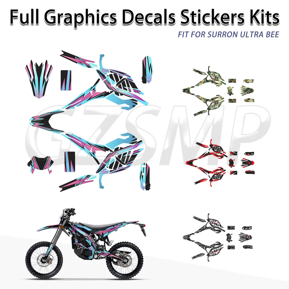 New Full Graphic Kit Decal Sticker Protective Fit For SUR RON Surron Ultra Bee Motorcycle Background Decals Sticker Customize