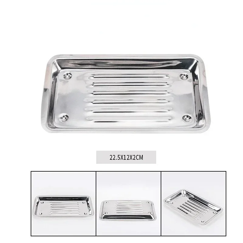 

Surgical Nursing Medical Equipment Steriliser Container Medical Tray Dental Tray Tools Stainless Steel Dental Instruments Tray