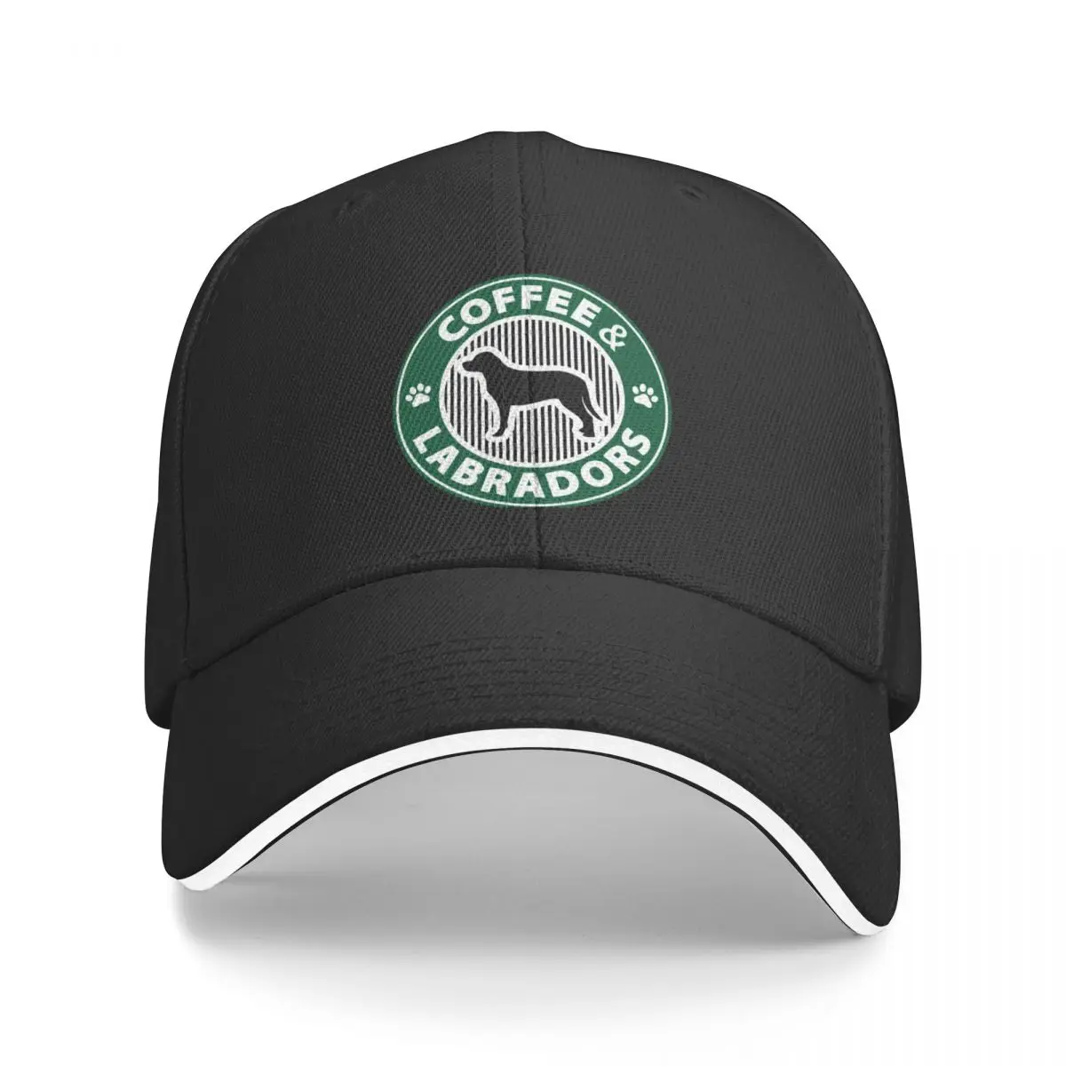 Coffee and Labradors - Dog lovers - Dog mom - Dog dad Baseball Cap Sports Cap Streetwear tea Hat Boy Child Women's