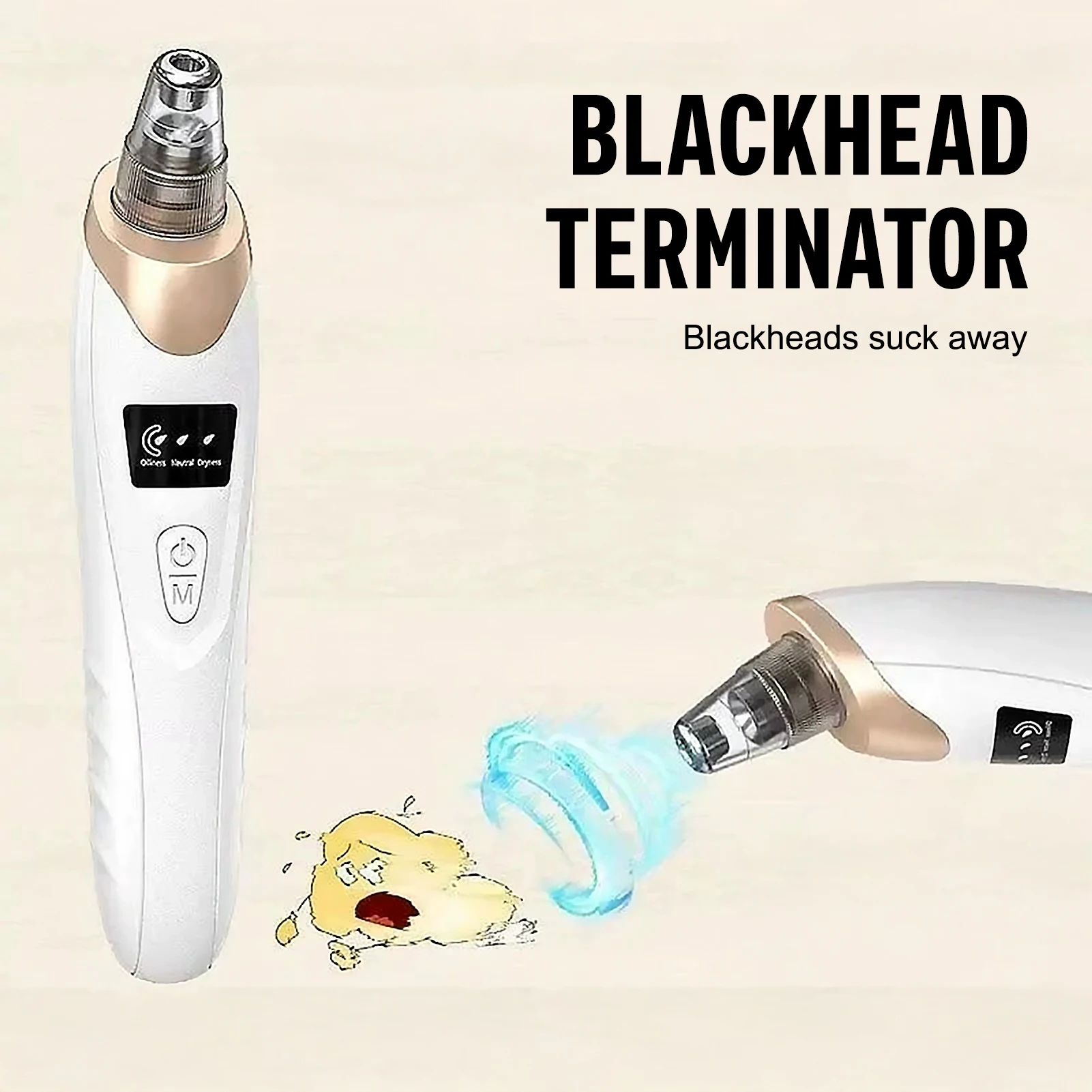 مزيل الرؤوس السوداء شفط فراغ USB قابلة للشحن منظف مسام الوجه Comedone بقعة حب الشباب بثرة مستخرج الرؤوس السوداء أدوات العناية