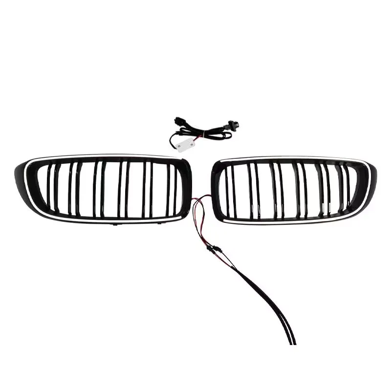 LED net light for  4 Series F32 2013 2014 2015 2016 2017 2018 2019  Luminous center grid modified ring front grille net light