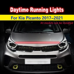 LED DRL for Kia Picanto 2017-2021 Universal Auto Daytime Running Light Fog Lights Fog Light Fog Lamp Waterproof Flexible 12V