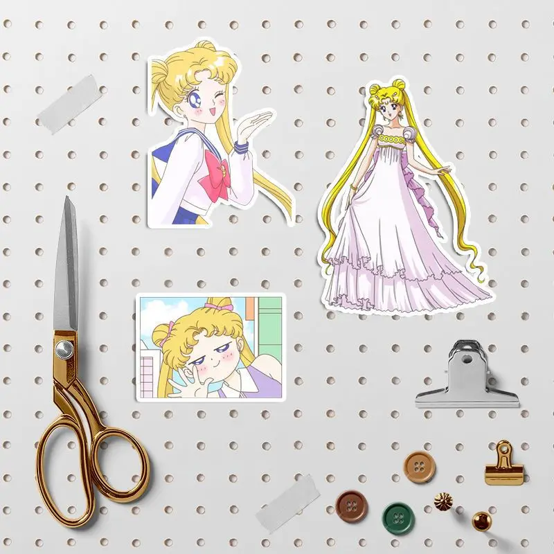 Bandai Sailor Moon Tags Decorative Waterproof Stickers Surprises Comics Souvenirs Trendy Toys Animations Decorations Gifts Cute - view 3