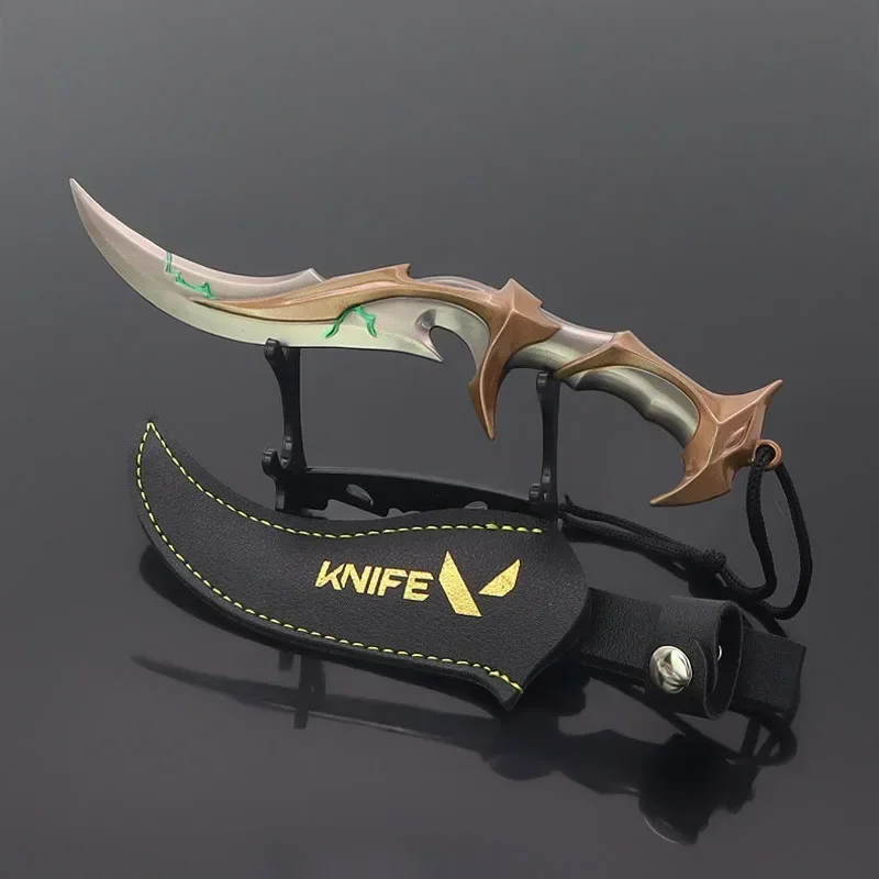 Valorant Game Peripheral Forsaken Ritual Knife Holster 18cm Alloy Military Tactical Knife Uncut Safe Cosplay Katana Model Gifts