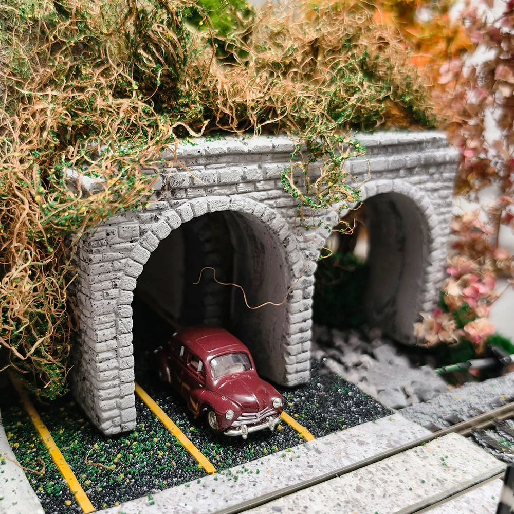 1 قطعة N مقياس منافذ نفق مصغرة نفق Portale 1:150 أنفاق السكك الحديدية لتخطيط قطار السكك الحديدية/المناظر الطبيعية الرملية/ديوراما