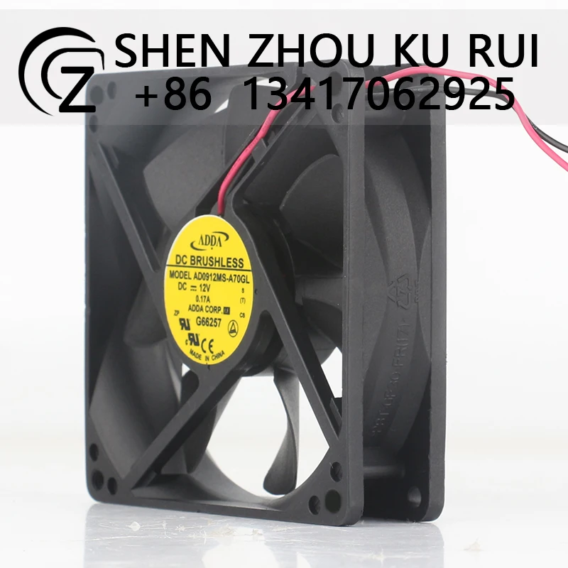 ADDA 24V 48V DC 12V 0.17A AC EC 9025 90X90X25MM 9CM Super quiet chassis CPU power Supply Ball bearing AD0912MS-A70GL cooling fan