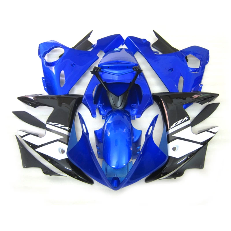 

Новый комплект обтекателей для мотоцикла YAMAHA R6 2003 2004 2005, модель, синий, белый, черный, комплект обтекателей YZF R6 03 04 05