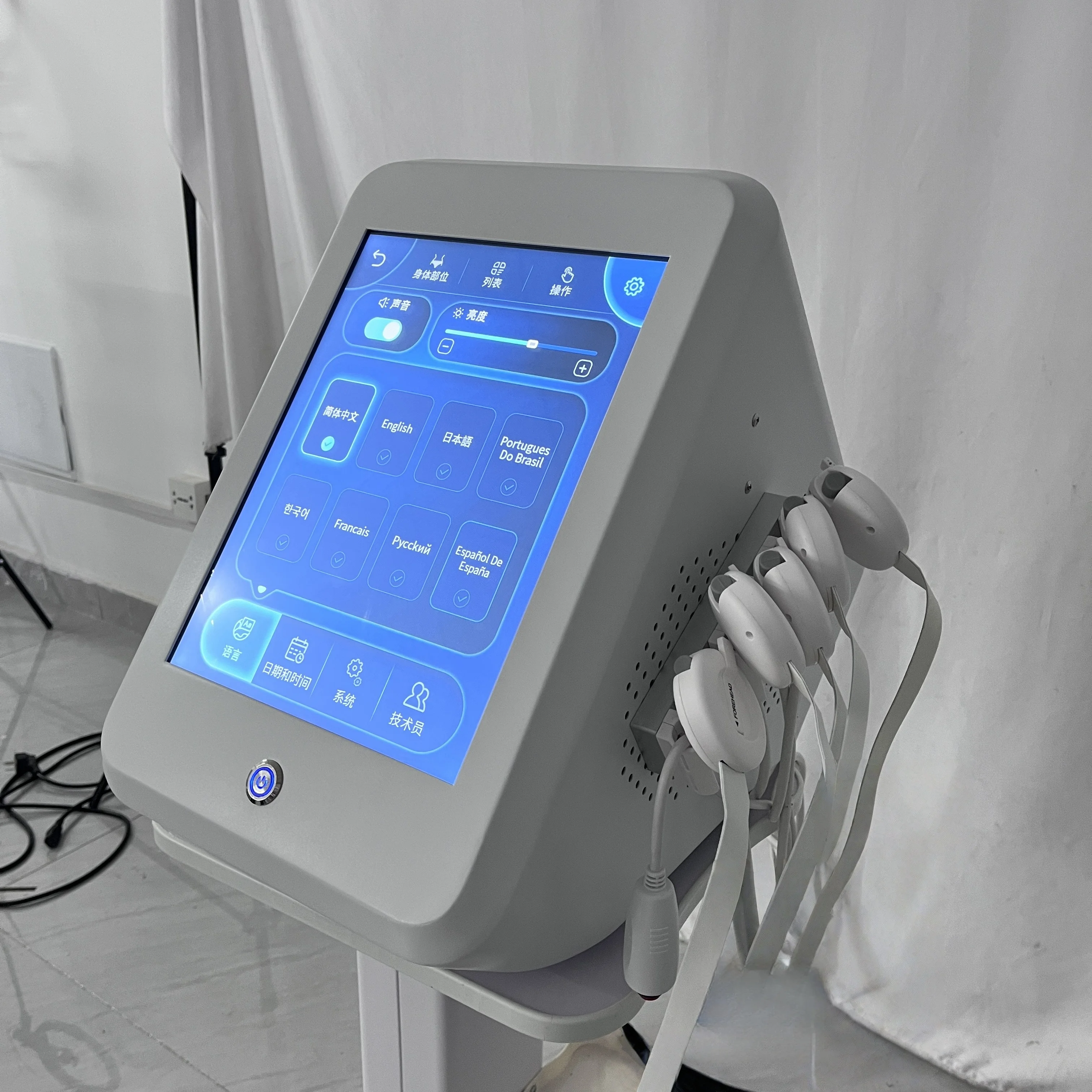 

Ems массажер для лица, антивозрастное омоложение кожи, тонизирование мышц, стимулятор мышц лица, лифтинг, радиочастотная машина для подтяжки кожи