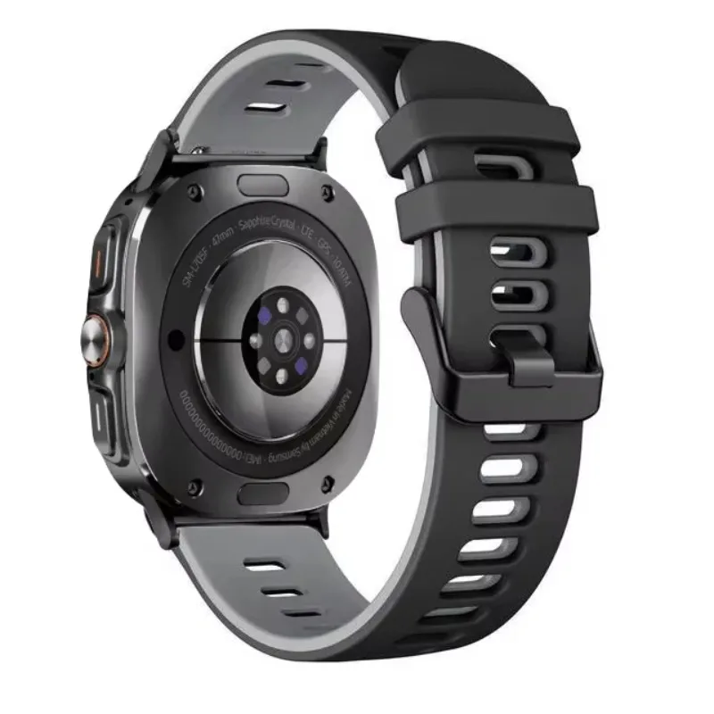 Two-tone Soft Silicone Strap For Samsung Galaxy Watch Ultra 47mm Breathable Wristband For Samsung Galaxy Watch Ultra Accessories