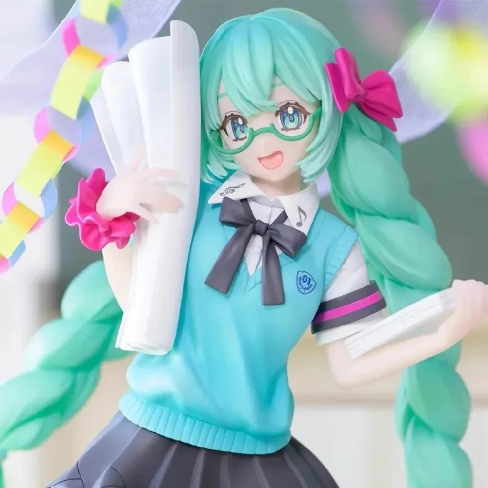 【在庫あり】sega正規品、オリジナルボーカロイド、初音ミク、16周年記念、18cm、アニメモデル、コレクションフィギュア。