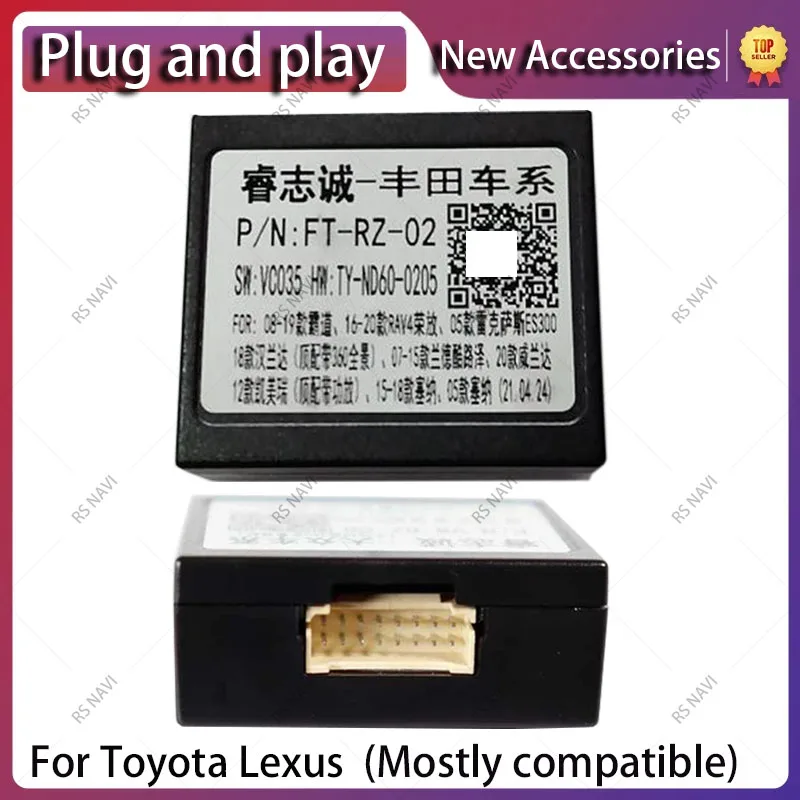 

Canbus Box Adaptor RZ-FT02 For Toyota Lexus RAV4 2016-2022 Prado 2008-2019 ES300 2005 Cable Car Radio Android