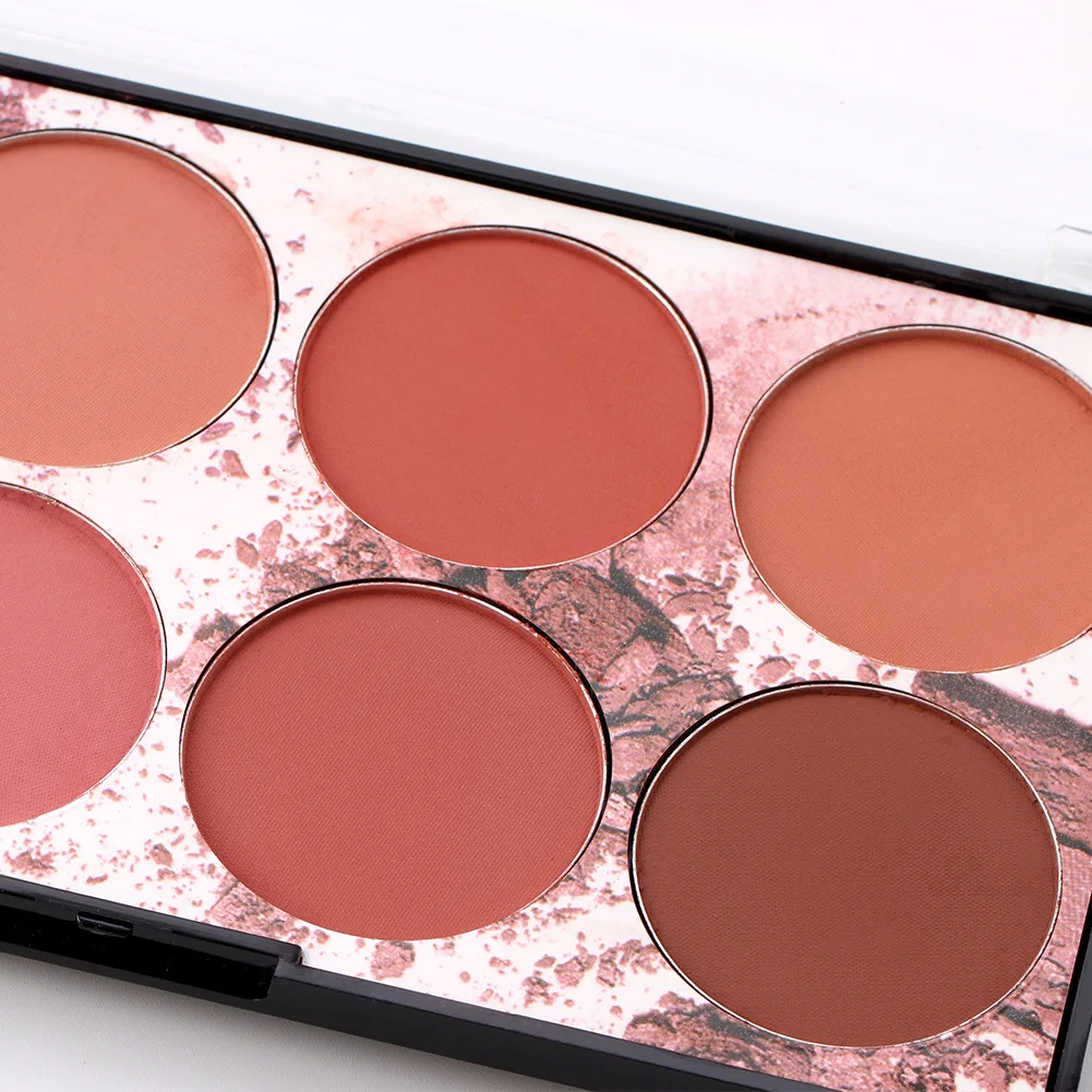Poudre Palle cosmétique Miss Rose 8 couleurs maquillage visage Pigment minéral fard à joues mat Blush Palette longue durée naturel nu