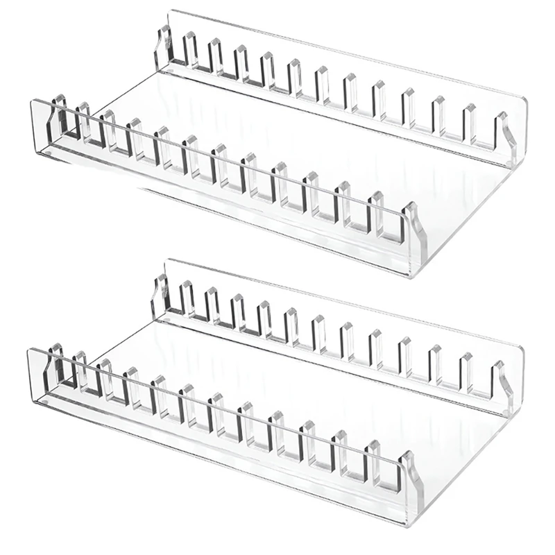 A50I CD Holder 2 Pack, Clear Acrylic CD Organizers, CD Display Rack Holds For Media Shelf Storage And Organization