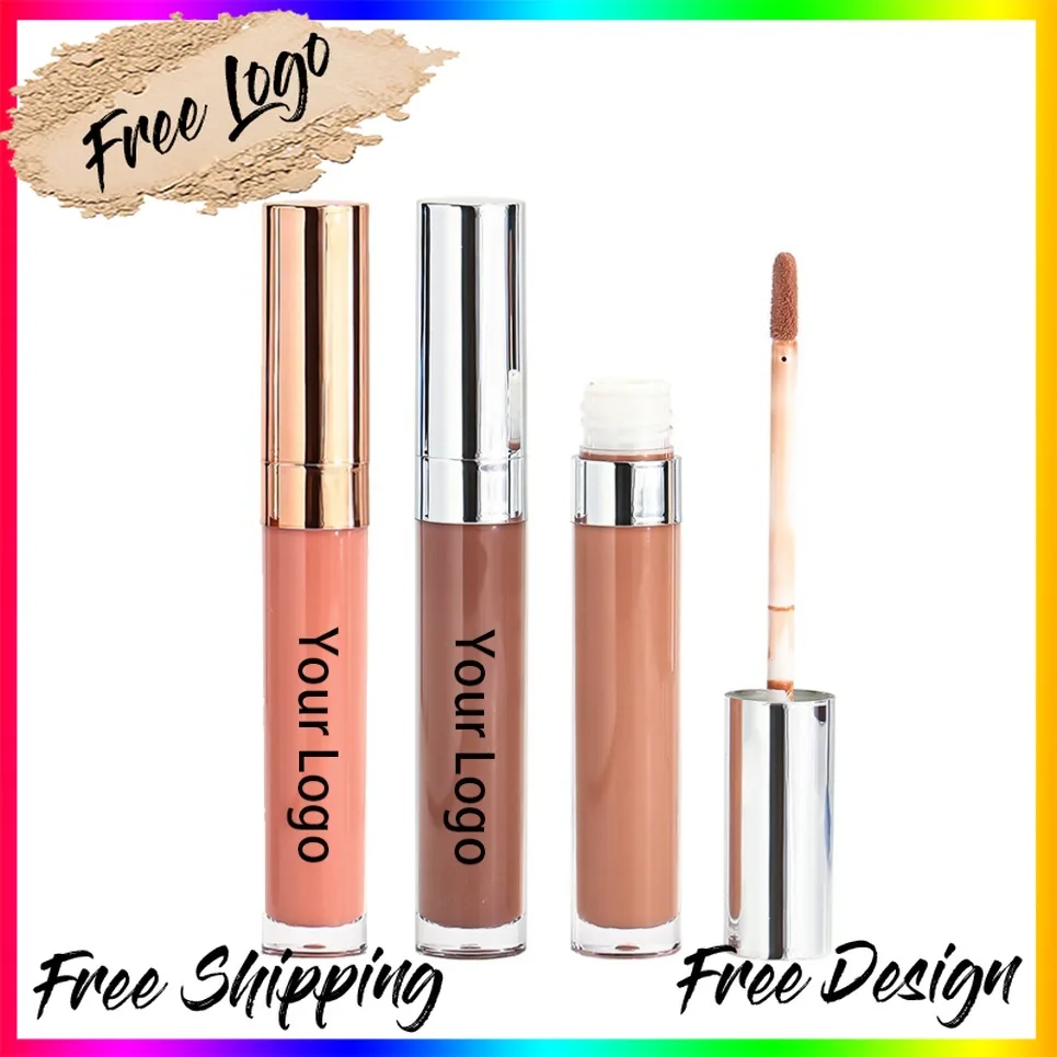 

Silver Cap Vegan Moisture Lip Gloss Private Label Clear Lipgloss Liquid Lipstick Custom Logo Vendor Makeup Wholesale