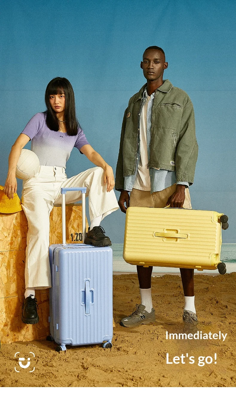 

New Large Capacity Cup Holder Luggage Suitcase USB Charging Women Girl Carry-On Boarding Luggage Travel 20/24/26/28/30 inch