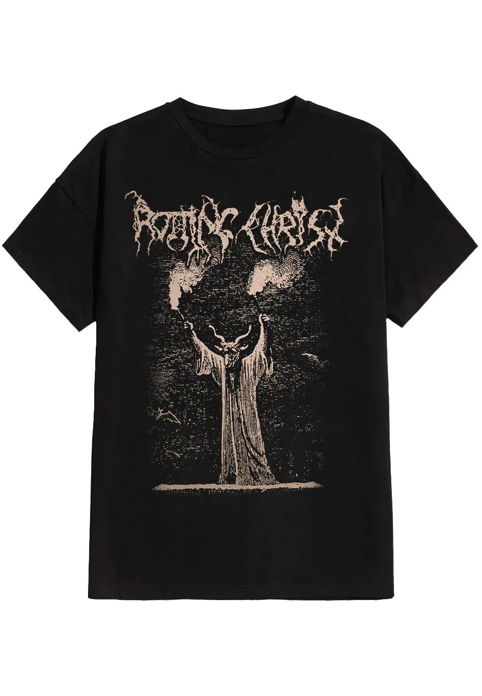 

Rotting Christ Gloria De Domino Inferni Pattern Print Summer Luxury Brand Cotton Men's and Women's T-shirt Short Sleeve