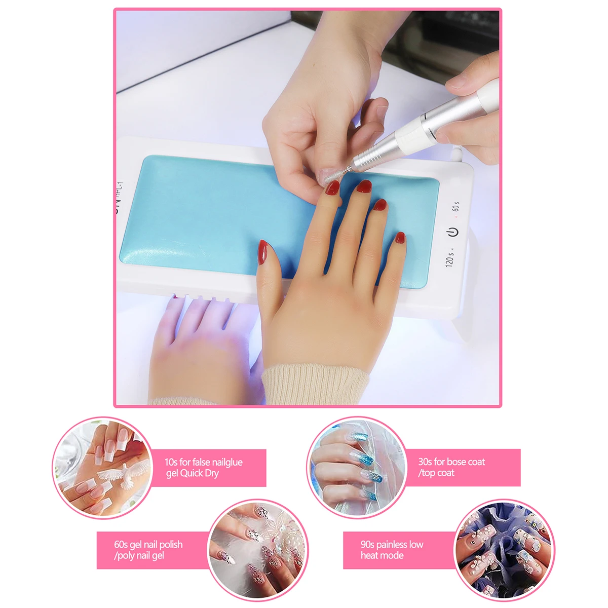 CNHIDS 88W 27 LED UV Nail Dryer Curing All Gel Nail Polish With Smart Touch Screen Professional Manicure Salon Tool Equipment