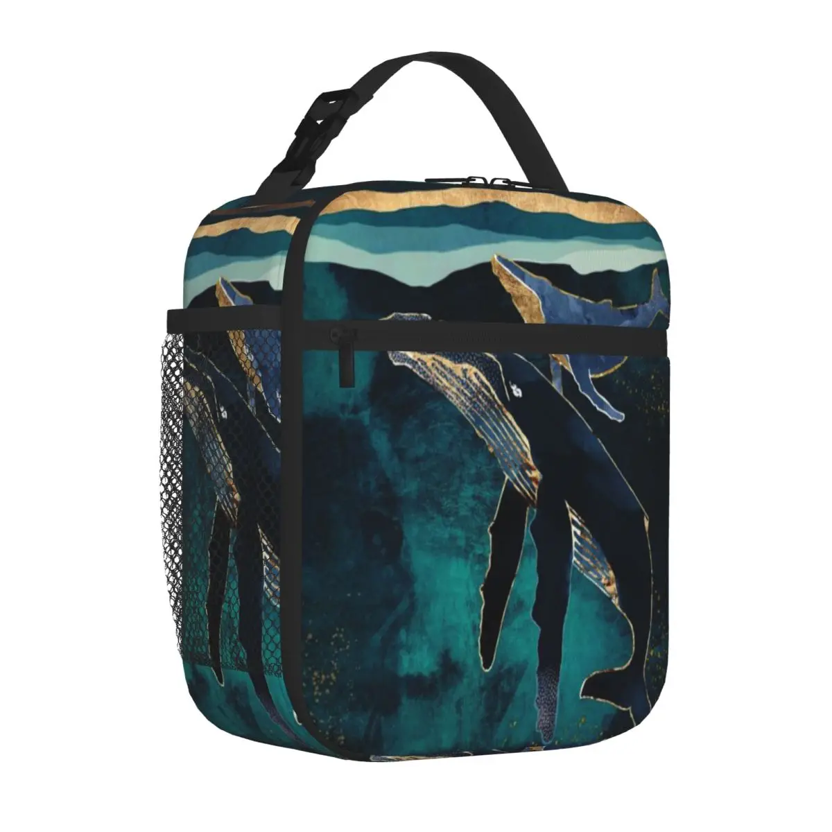 Bestselling Moonlit Whales Insulated Inner Meal Prep Bag Workplace Meal Lightweight Lunch Bag