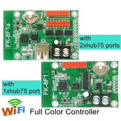 FK-8F1A FK-8F1 karta kontrolna LED Wifi z portem Hub75 P2.5 P3 P4 P5 P6 P10 kolorowy wyświetlacz LED asynchroniczny kontroler RGB USB