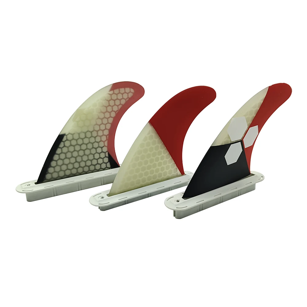 Medium Surfboard Fin For UPSURF FUTURE Fin Plug Tri Fin Thruster Carbon Fiber Honeycomb Single Tabs Surfing Fin Surf Accessories