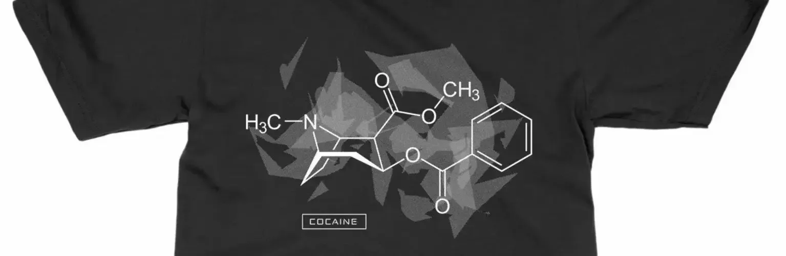 

Chemical experiment Neurohormone drug molecular T-shirt 100% cotton O-neck short sleeve casual men's T-shirt size S-3XL