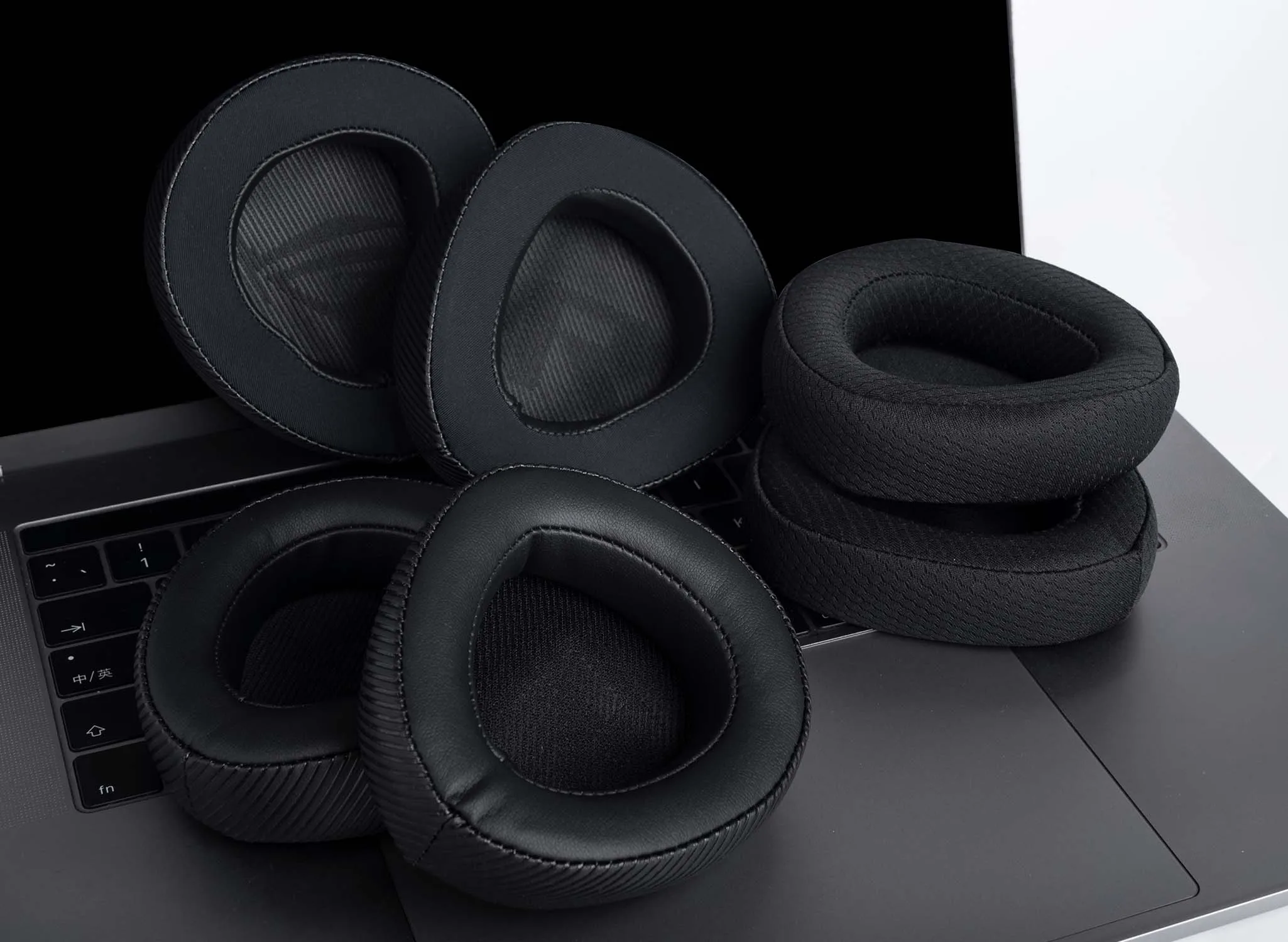 Earphone Pads for ASUS ROG Delta II Replacement Earpads Earmuffs Cloth Memory Covers Sponge Protein