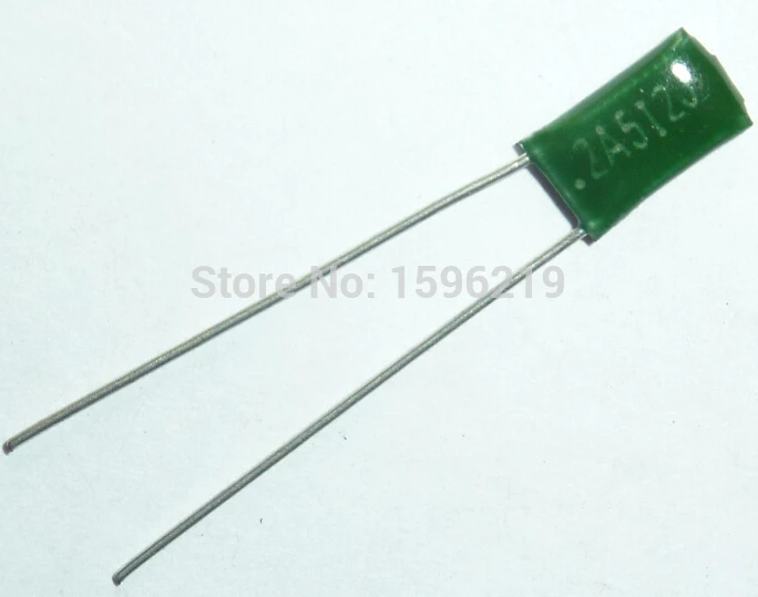 100pcs Mylar Film Capacitor 100V 2A512J 5100pF 5.1nF 2A512 5% Polyester Film capacitor